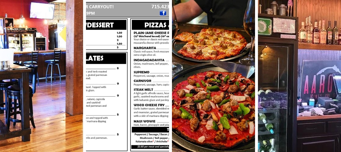 Aaron’s Wines & Steins Menu