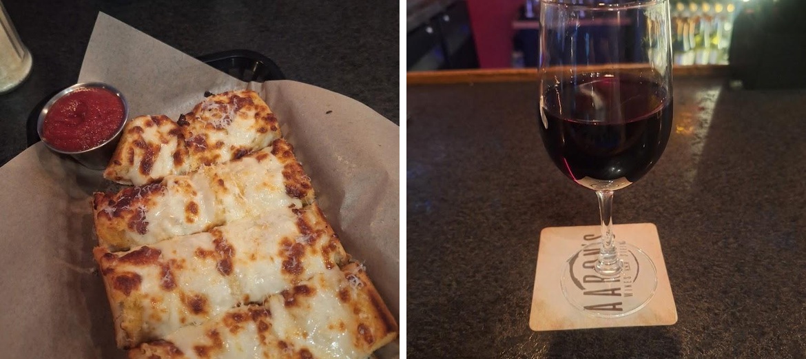Aaron’s Wines & Steins Menu