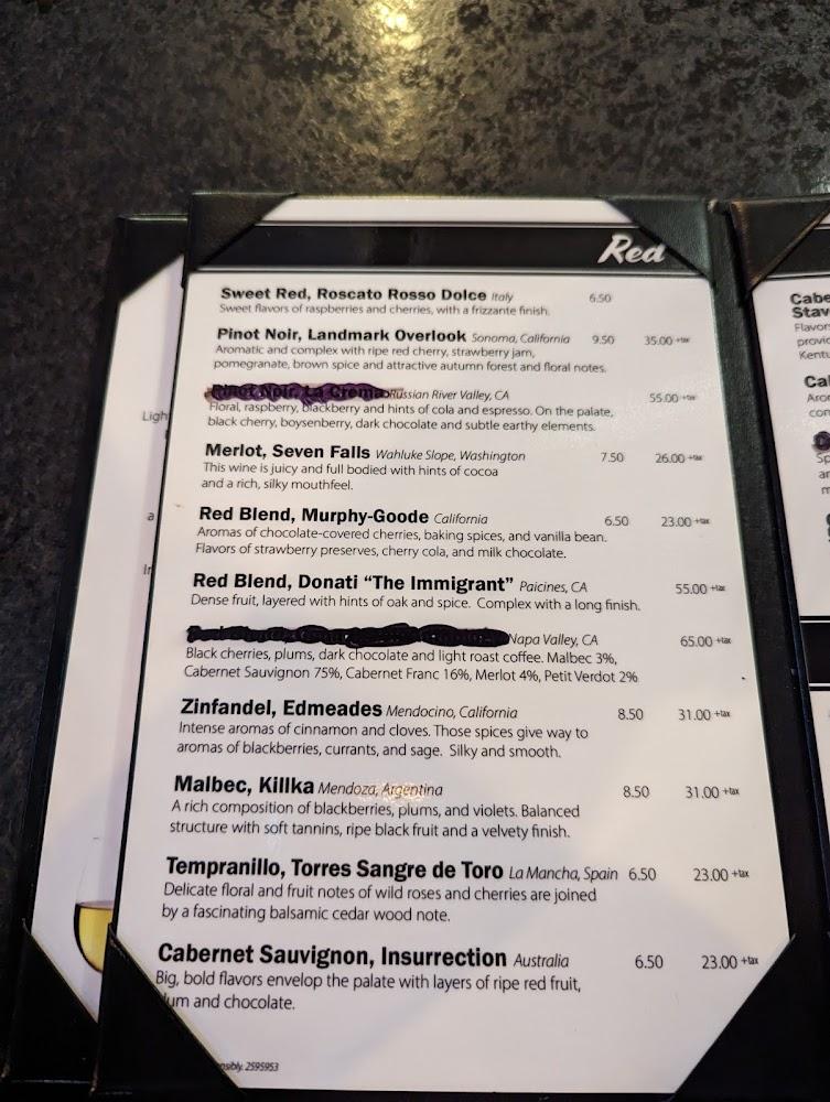 Aaron’s Wines & Steins Menu image 3